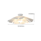 Plafonnier semi-encastré LED élégant à motif floral pour chambre