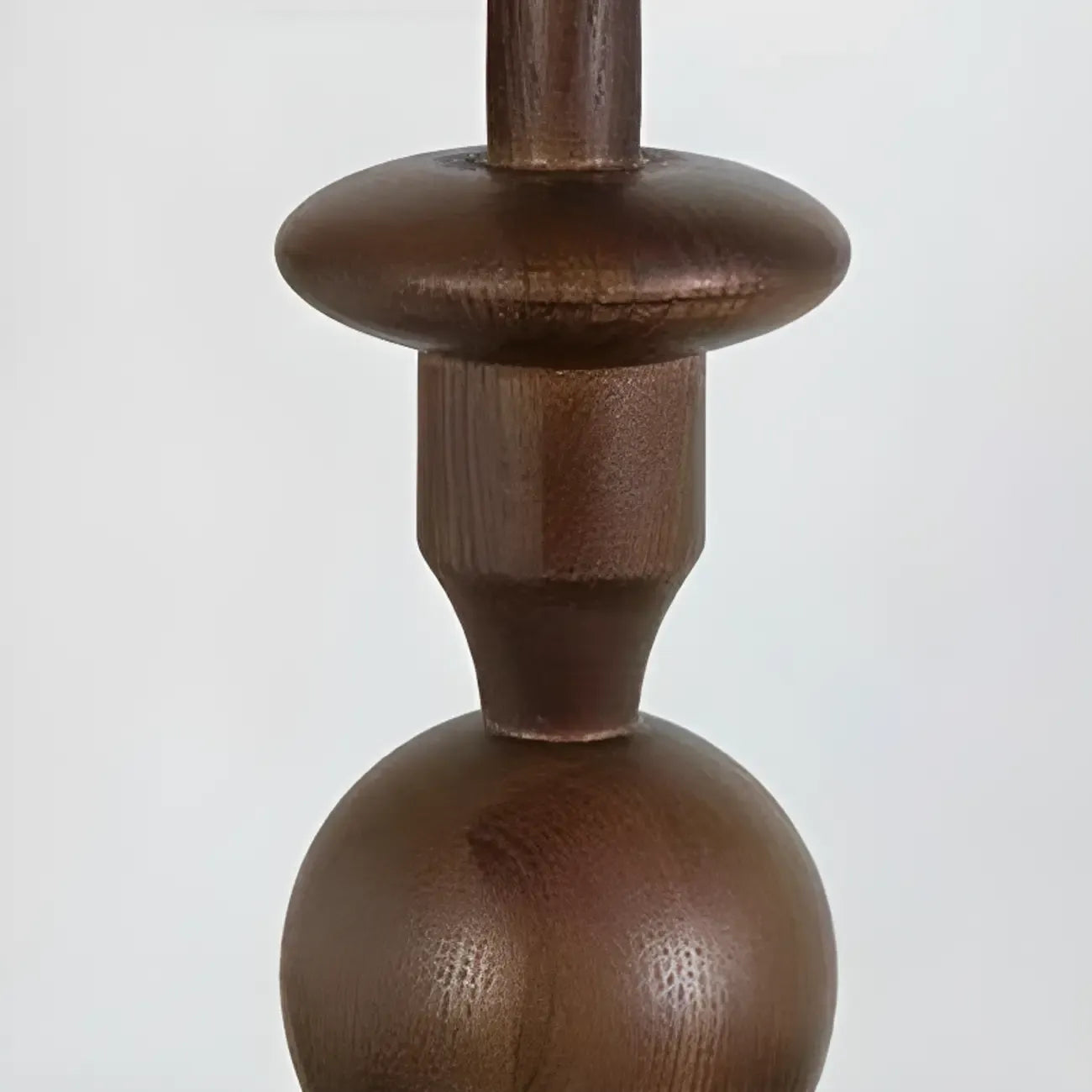 Applique murale vintage en bois et verre, style colonne française