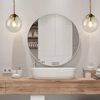 Applique murale moderne en verre doré avec globe pour salle de bain