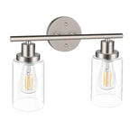 Applique murale cylindrique noire industrielle à 3 lumières pour salle de bain