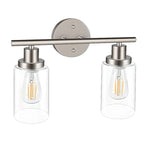 Applique murale cylindrique noire industrielle à 3 lumières pour salle de bain