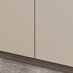 Mobile TV a cassetti lungo in pietra grigio scuro 94 con luci LED