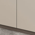 Mobile TV a cassetti lungo in pietra grigio scuro 94 con luci LED