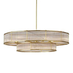 Lustre Glamorous Circle à 2 niveaux en cristal
