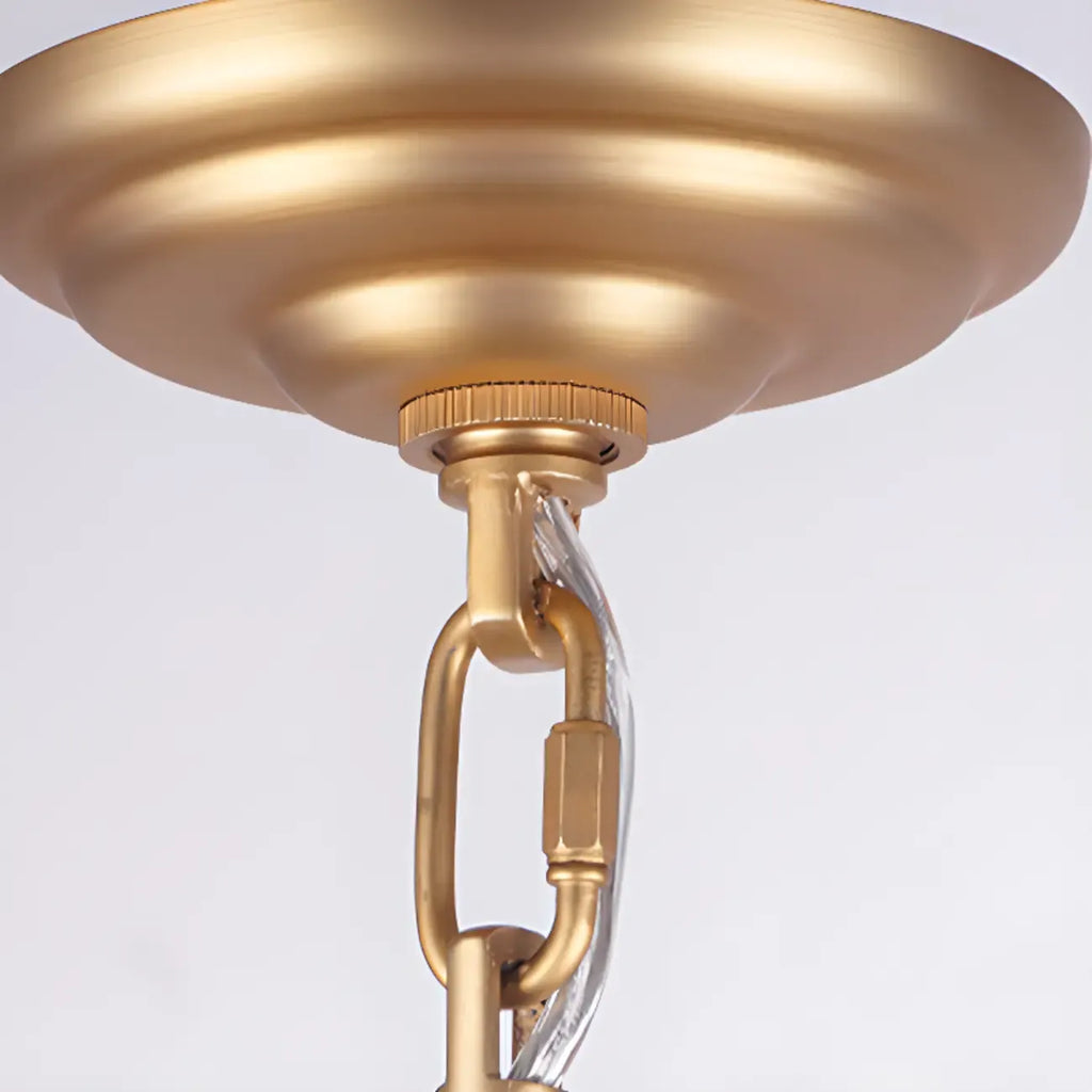 Lustre Glamorous Circle à 2 niveaux en cristal
