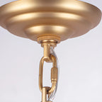 Lustre Glamorous Circle à 2 niveaux en cristal