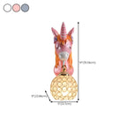 Applique murale licorne pour enfant avec globe en cristal pour chambre à coucher