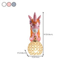 Applique murale licorne pour enfant avec globe en cristal pour chambre à coucher