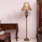 Lampadaire vintage en résine en forme de pagode pour salon