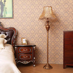 Lampadaire vintage en résine en forme de pagode pour salon