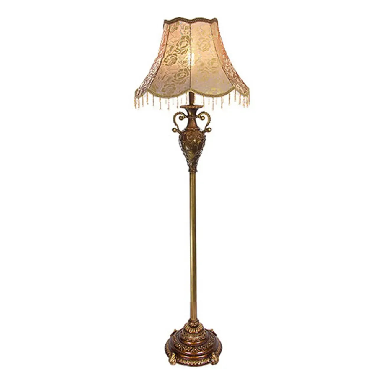 Lampadaire vintage en résine en forme de pagode pour salon