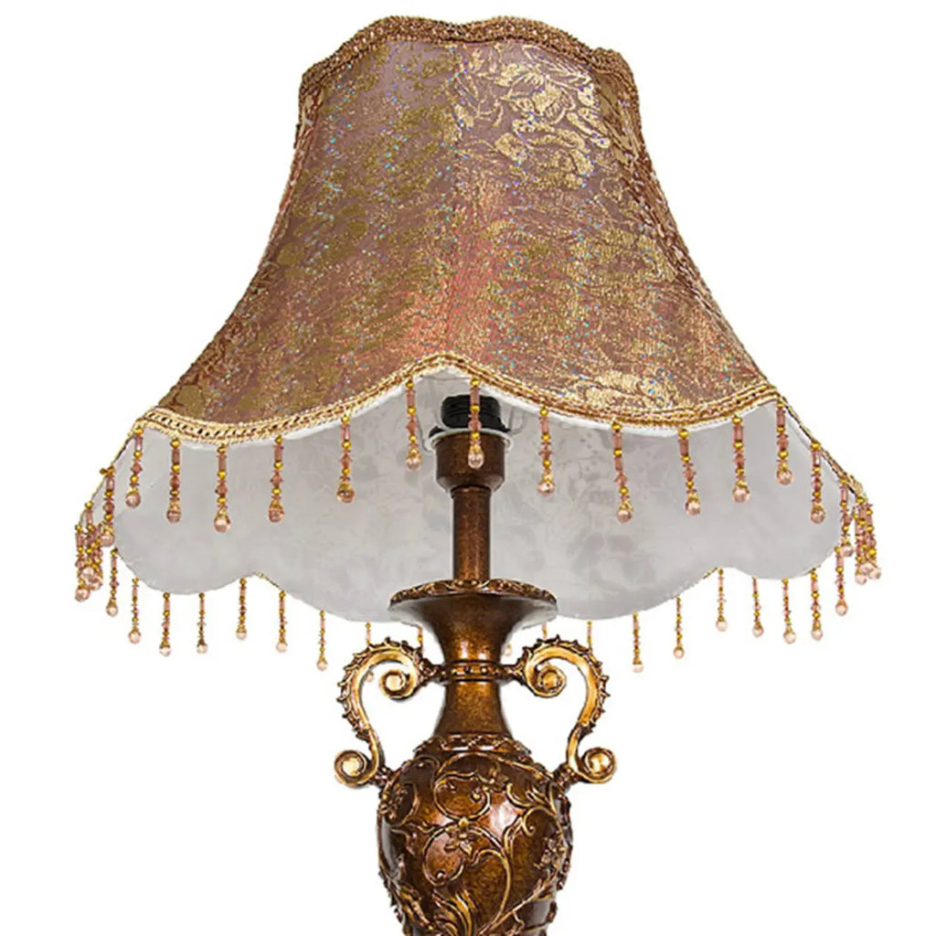 Lampadaire vintage en résine en forme de pagode pour salon