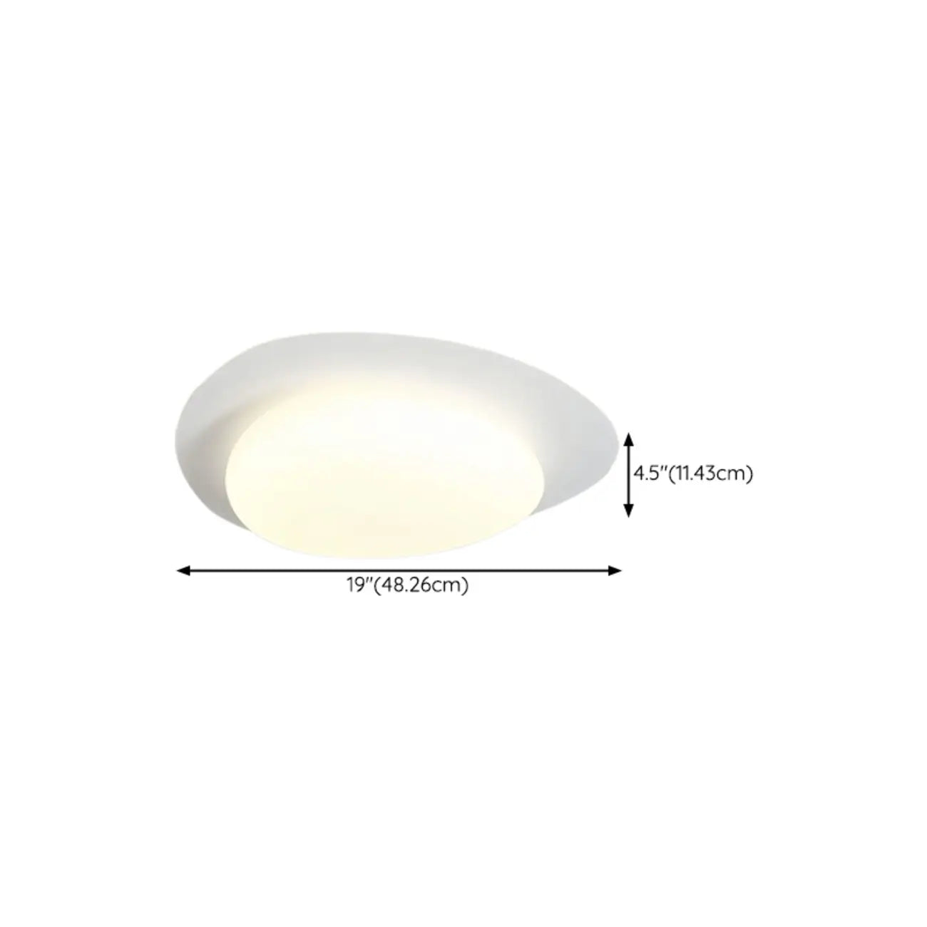 Plafonnier LED moderne à intensité variable avec 2 lampes