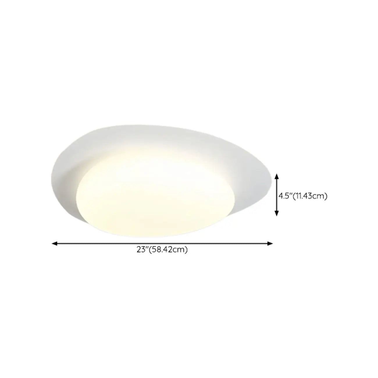 Plafonnier LED moderne à intensité variable avec 2 lampes
