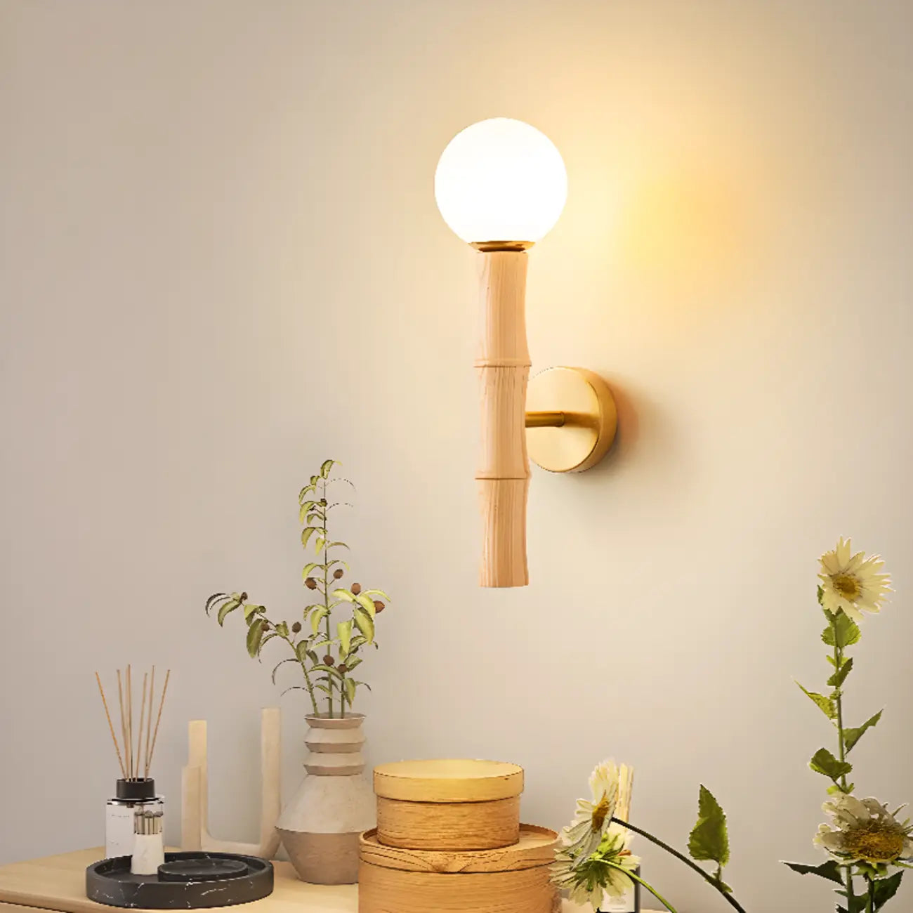 Applique murale LED moderne de 15 à 19 pouces pour l'éclairage de chambre