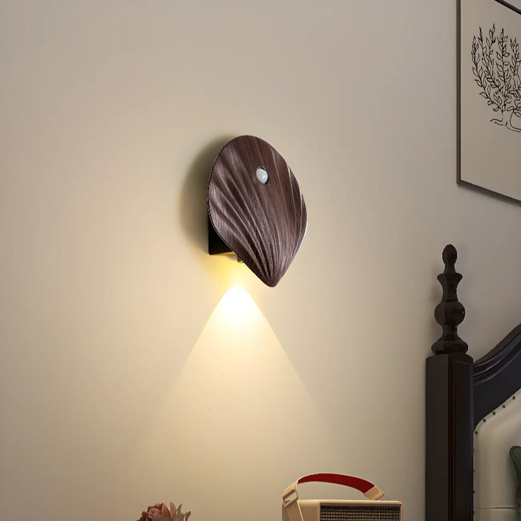Applique murale LED rechargeable minimaliste en forme de coquillage