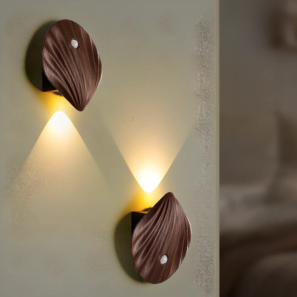 Applique murale LED rechargeable minimaliste en forme de coquillage