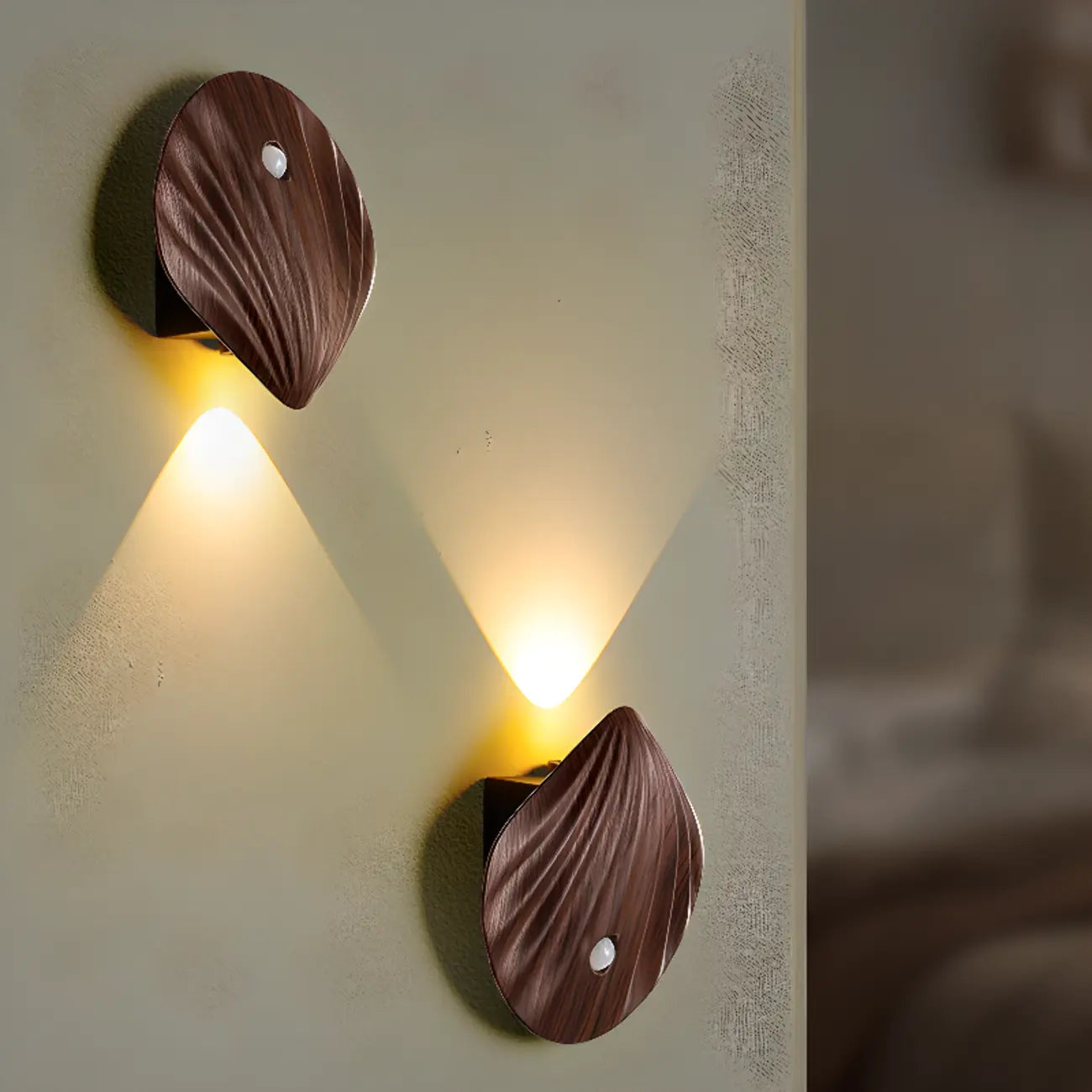 Applique murale LED rechargeable minimaliste en forme de coquillage