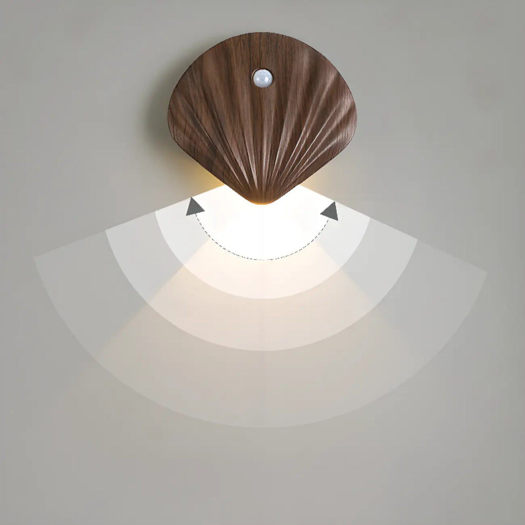 Applique murale LED rechargeable minimaliste en forme de coquillage