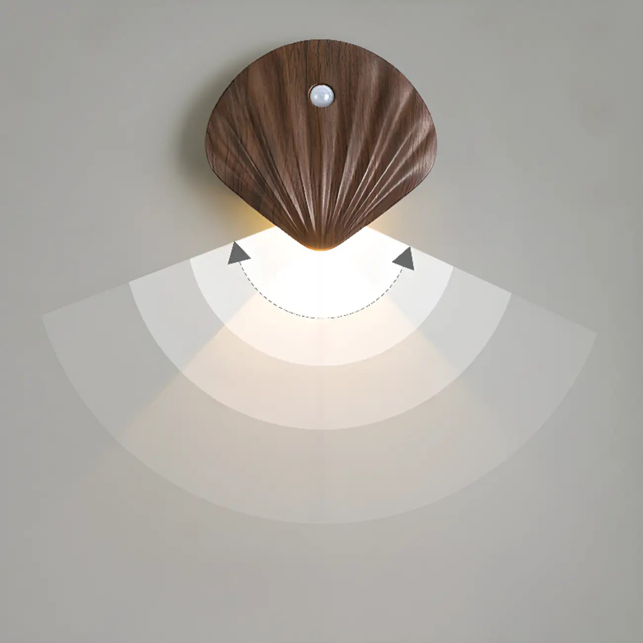 Applique murale LED rechargeable minimaliste en forme de coquillage