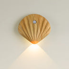 Applique murale LED rechargeable minimaliste en forme de coquillage