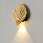 Applique murale LED rechargeable minimaliste en forme de coquillage