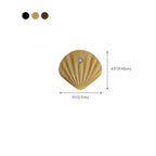 Applique murale LED rechargeable minimaliste en forme de coquillage