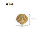 Applique murale LED rechargeable minimaliste en forme de coquillage
