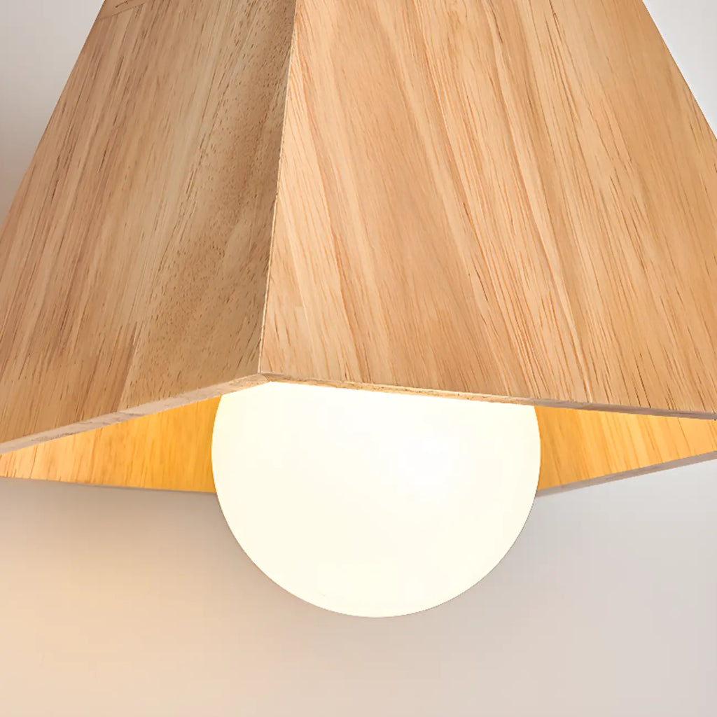 Lampada a sospensione a 3 luci, moderna, in legno, per isola cucina