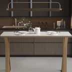Tables de bar glamour en métal doré avec plateau en faux marbre