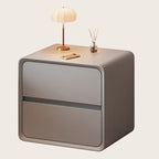 Table de chevet moderne couleur crème avec tiroirs de rangement