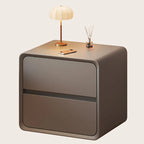 Table de chevet moderne couleur crème avec tiroirs de rangement