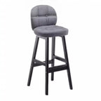 Tabouret de bar élégant à dossier bas en similicuir