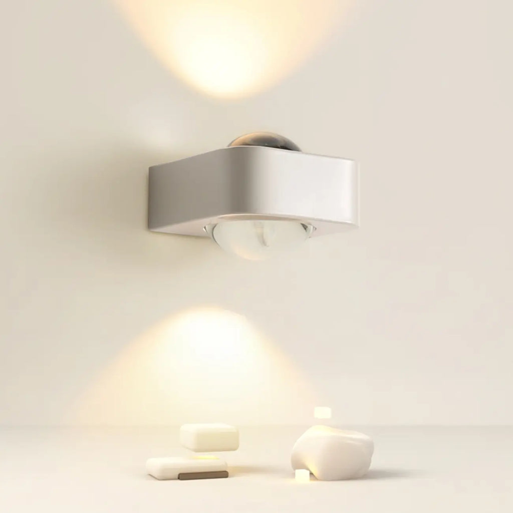Applique murale LED à intensité variable vers le haut et vers le bas pour éclairage de chambre
