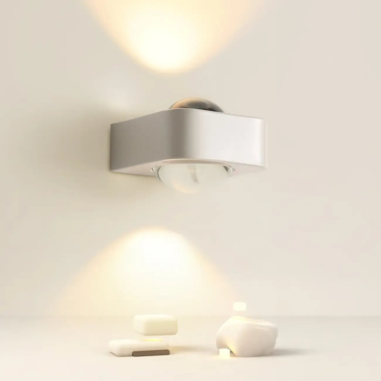 Applique murale LED à intensité variable vers le haut et vers le bas pour éclairage de chambre