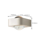 Applique murale LED à intensité variable vers le haut et vers le bas pour éclairage de chambre
