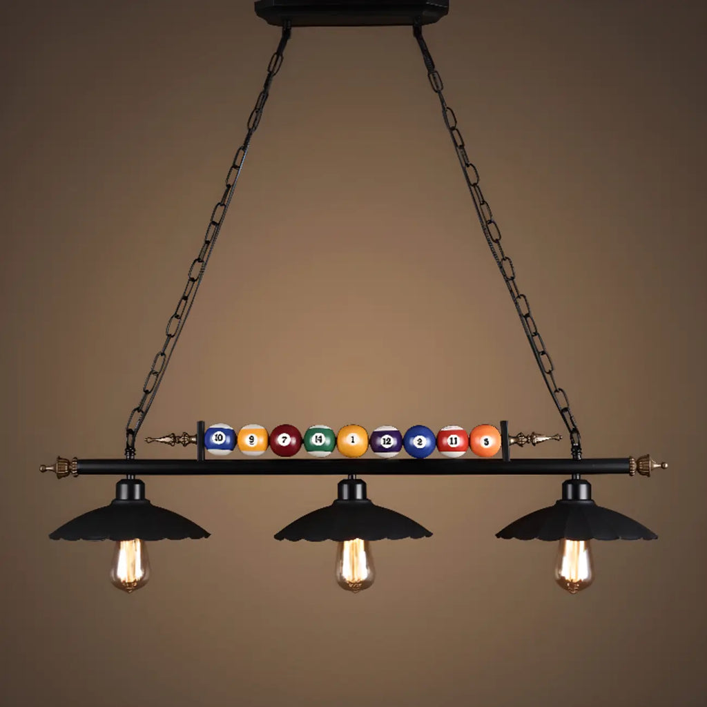 Suspension lumineuse réglable de style industriel pour îlot de cuisine, décoration de billard
