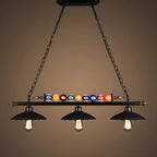 Suspension lumineuse réglable de style industriel pour îlot de cuisine, décoration de billard