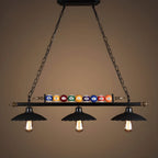 Suspension lumineuse réglable de style industriel pour îlot de cuisine, décoration de billard