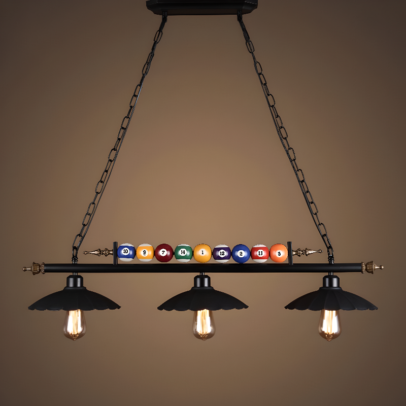 Suspension lumineuse réglable de style industriel pour îlot de cuisine, décoration de billard