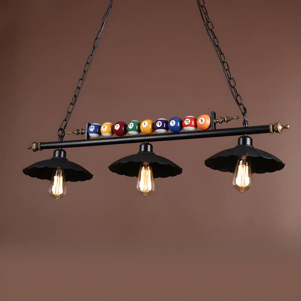 Suspension lumineuse réglable de style industriel pour îlot de cuisine, décoration de billard