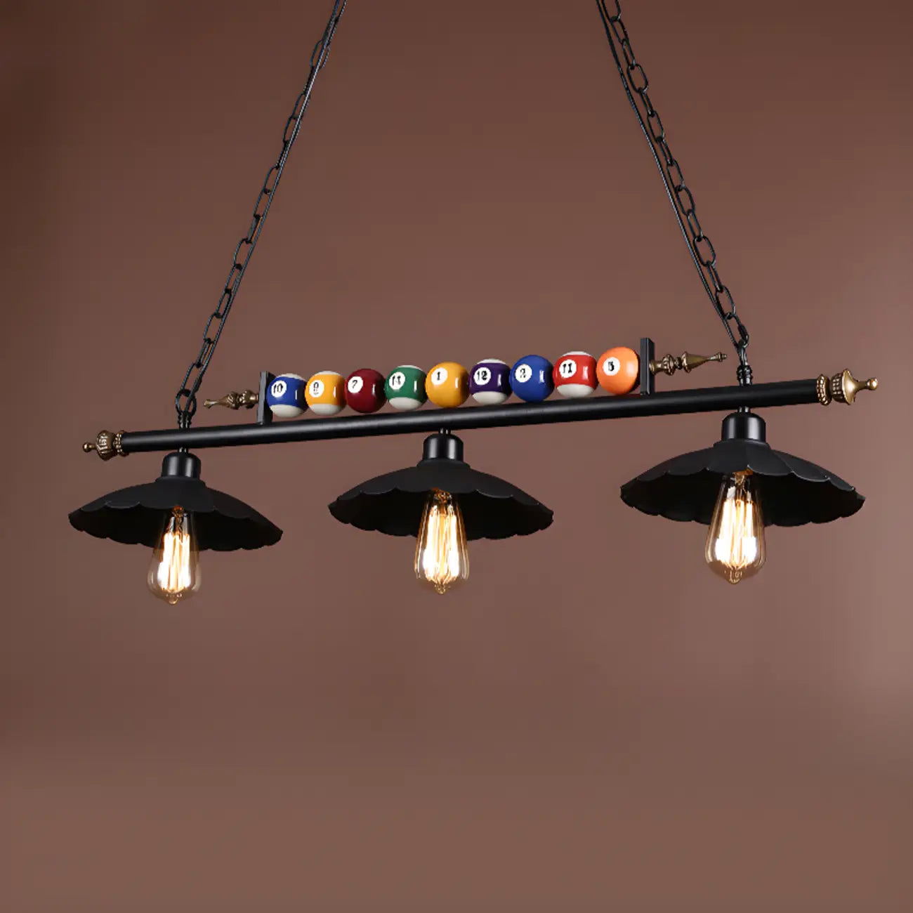 Suspension lumineuse réglable de style industriel pour îlot de cuisine, décoration de billard