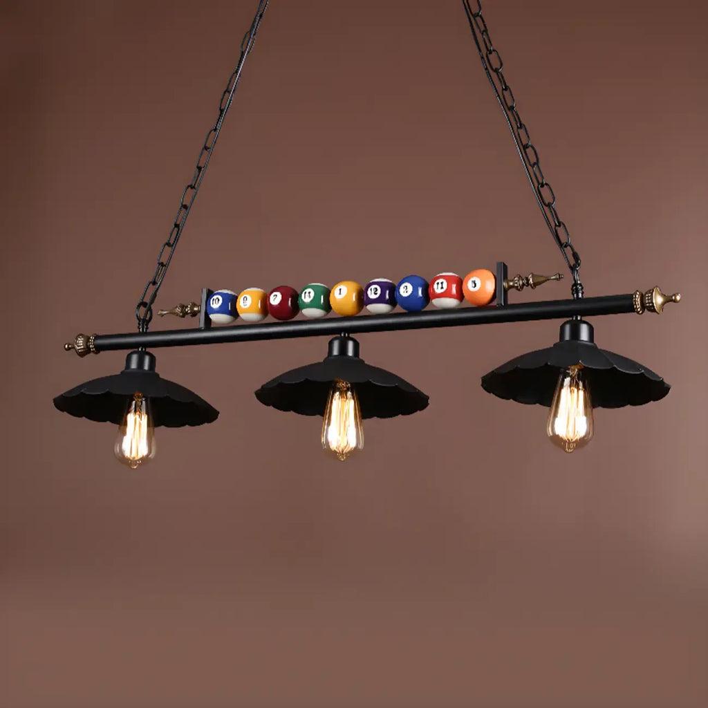 Suspension lumineuse réglable de style industriel pour îlot de cuisine, décoration de billard