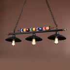 Suspension lumineuse réglable de style industriel pour îlot de cuisine, décoration de billard