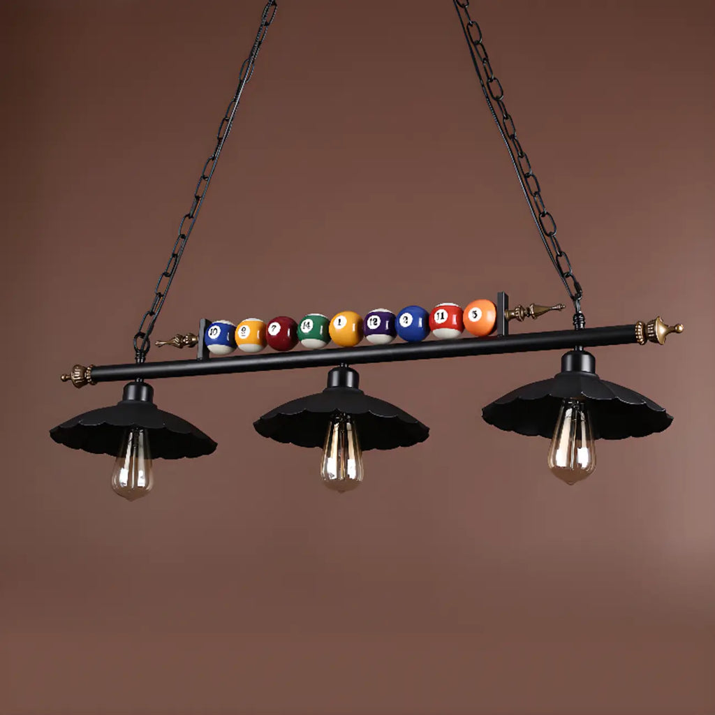 Suspension lumineuse réglable de style industriel pour îlot de cuisine, décoration de billard