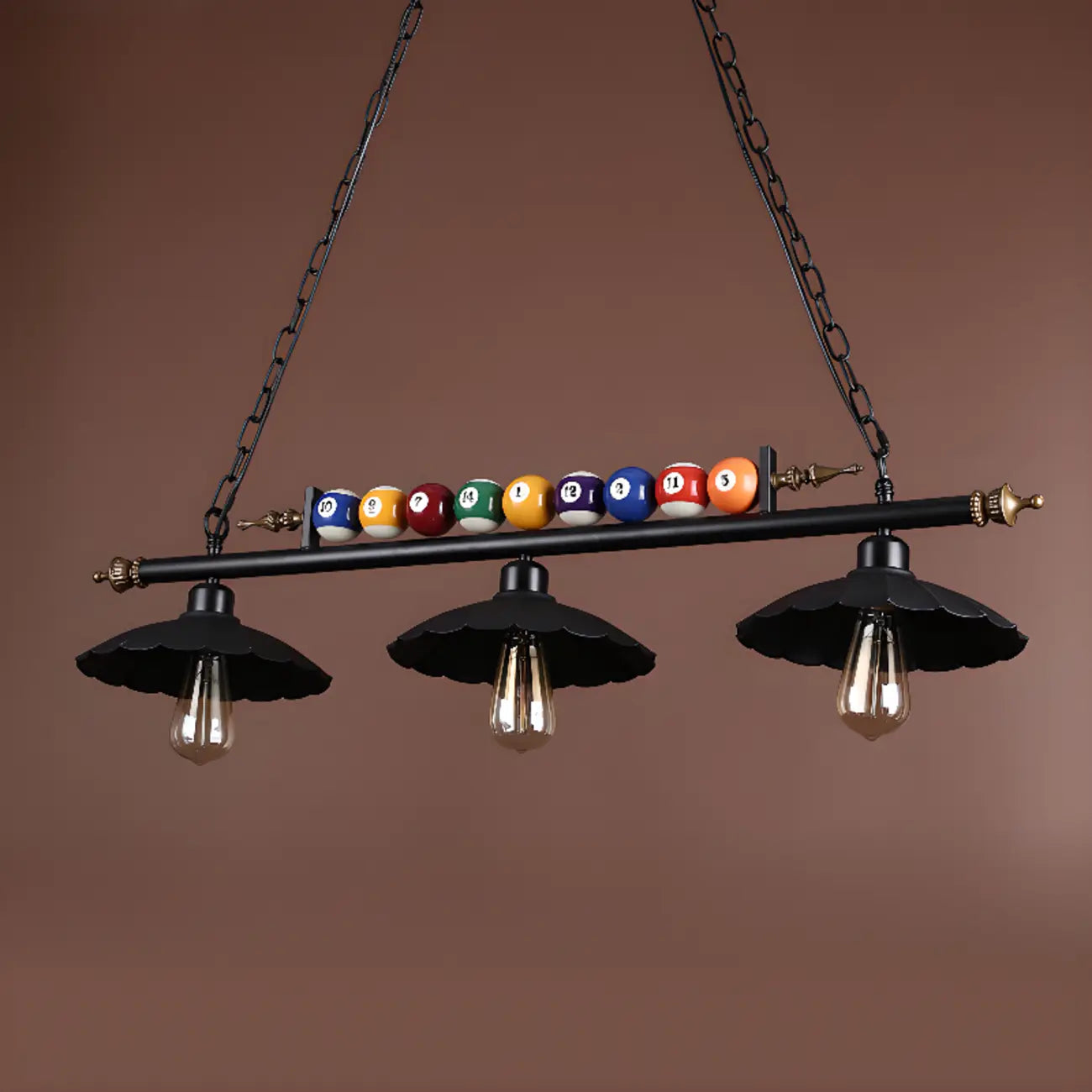 Suspension lumineuse réglable de style industriel pour îlot de cuisine, décoration de billard