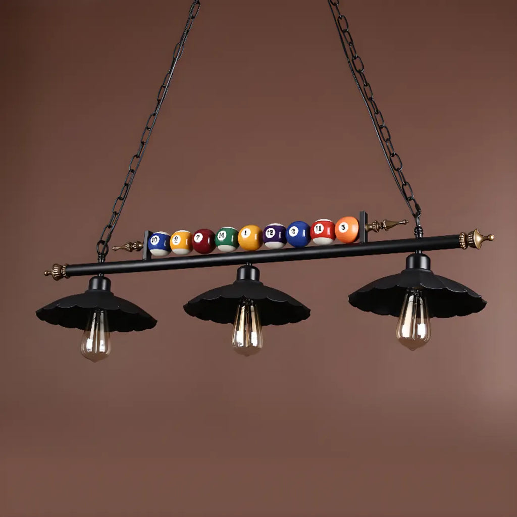 Suspension lumineuse réglable de style industriel pour îlot de cuisine, décoration de billard
