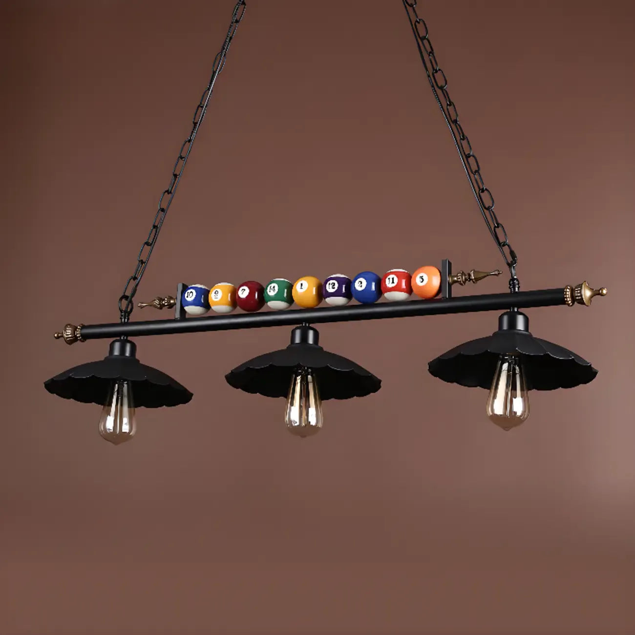 Suspension lumineuse réglable de style industriel pour îlot de cuisine, décoration de billard