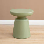 Table d'appoint ronde minimaliste en plastique pour salon