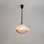 Suspension moderne géométrique en tissu, réglable, pour salle à manger